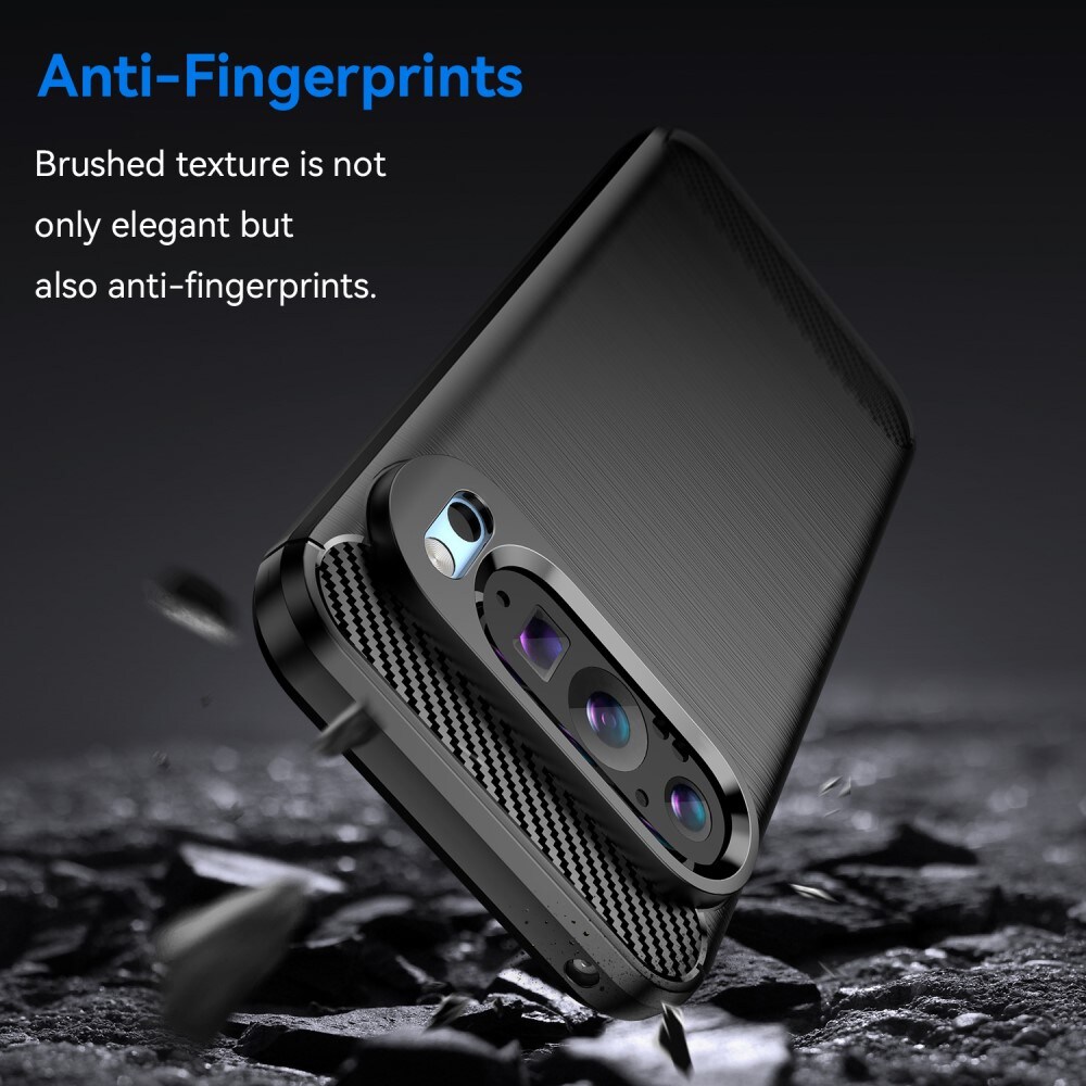 Google Pixel 9 Pro TPU-cover Brushed, Sort