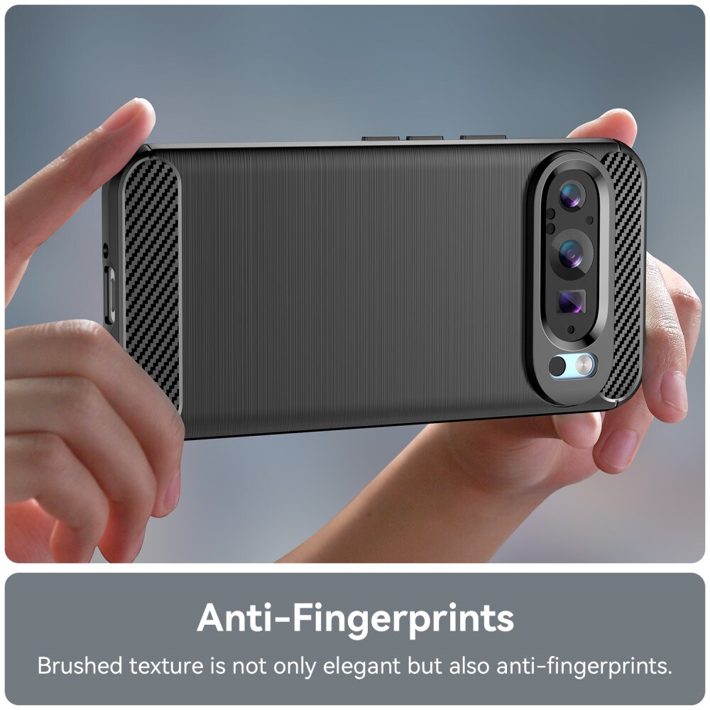 Google Pixel 9 Pro TPU-cover Brushed, Sort
