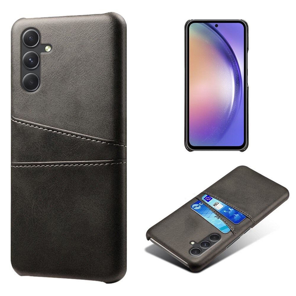 Samsung Galaxy A55 Smart cover med 2 kortholdere, Sort