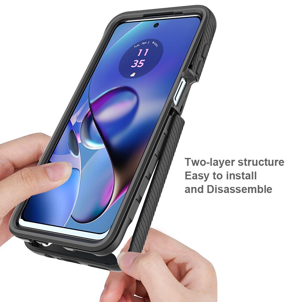 Motorola Moto G54 Mobilcover Full Protection, Sort