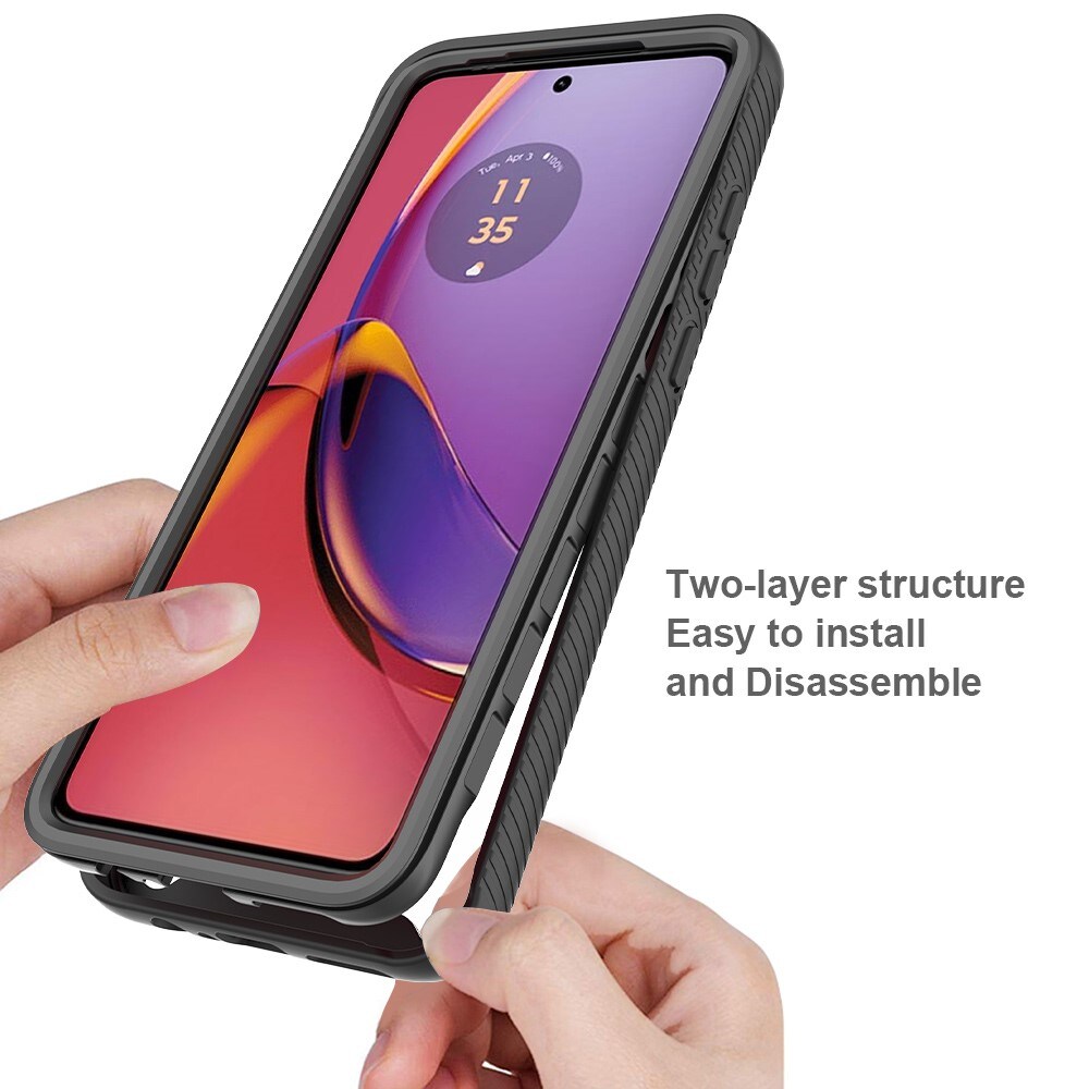 Motorola Moto G84 Mobilcover Full Protection, Sort