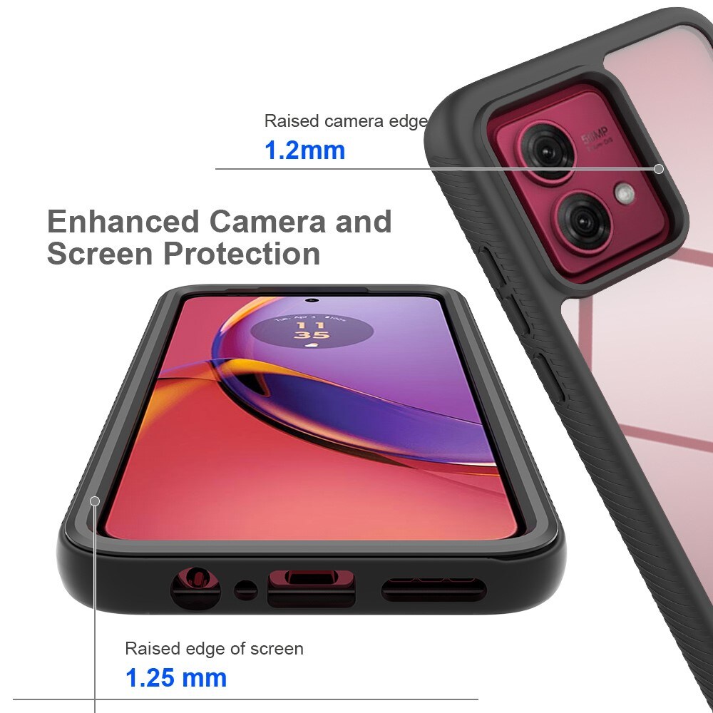 Motorola Moto G84 Mobilcover Full Protection, Sort