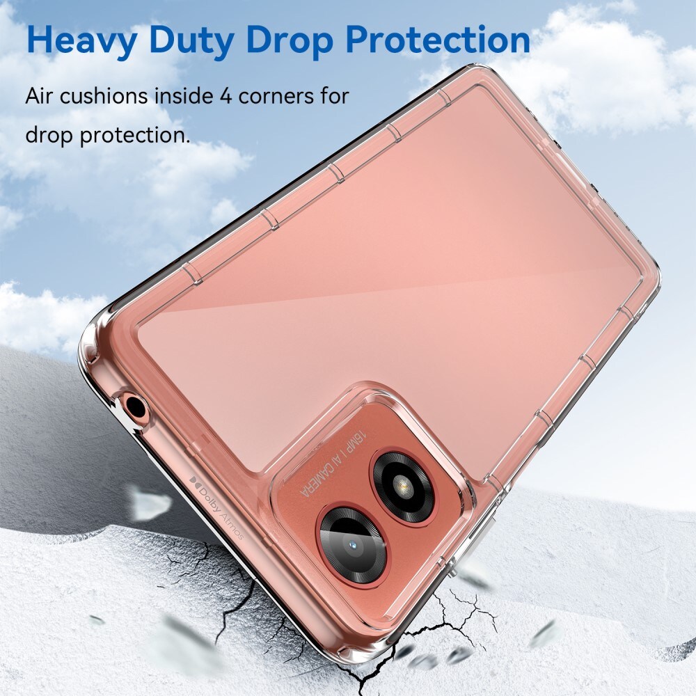 Motorola Moto G24 Power Crystal Hybrid-cover, Gennemsigtig