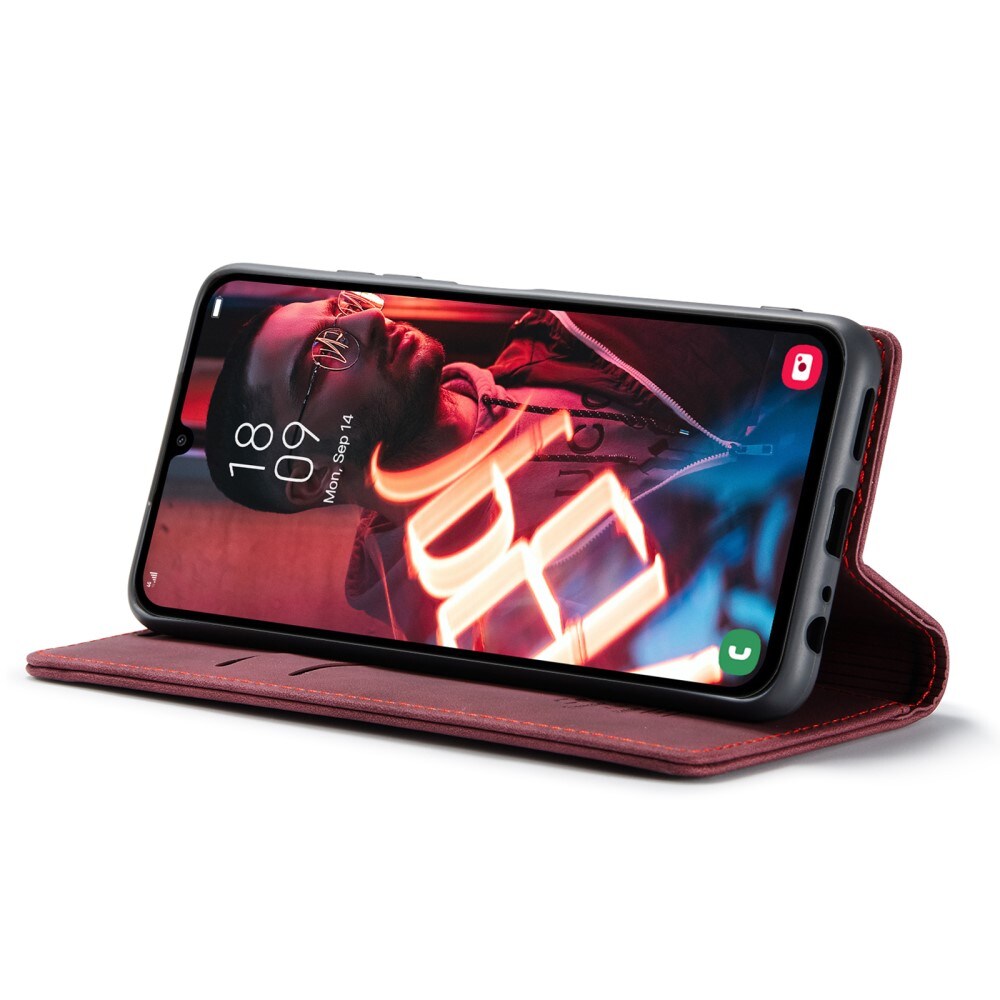Samsung Galaxy A15 Slankt pungetui, Rød