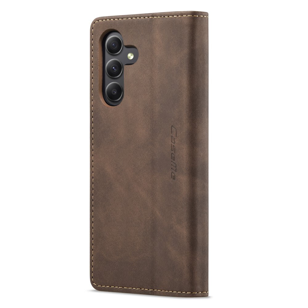 Samsung Galaxy A15 Slankt pungetui, Brun