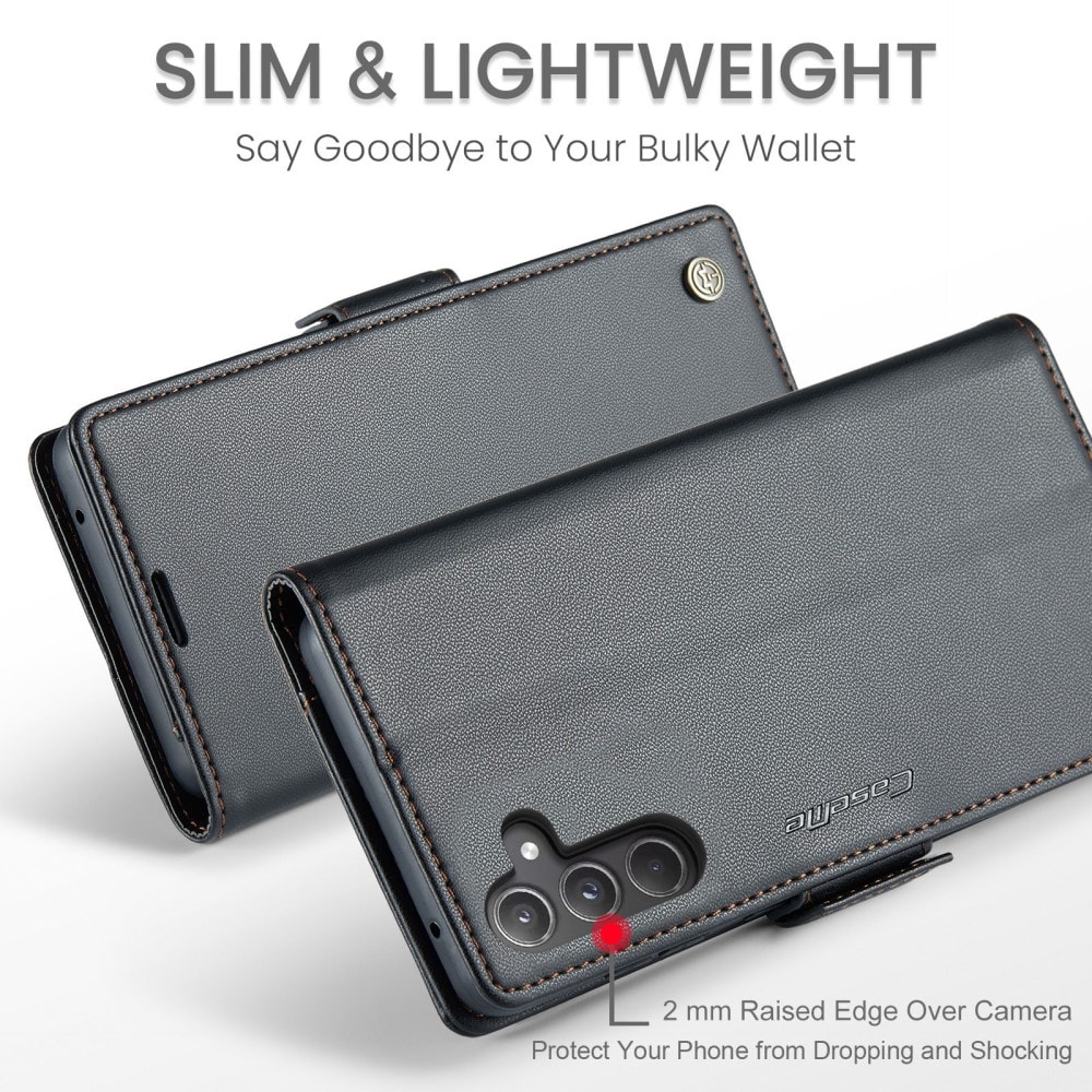 Samsung Galaxy A55 Slankt RFID-pungetui, Sort