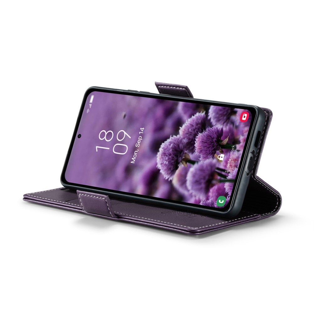 Samsung Galaxy A55 Slankt RFID-pungetui, Lilla
