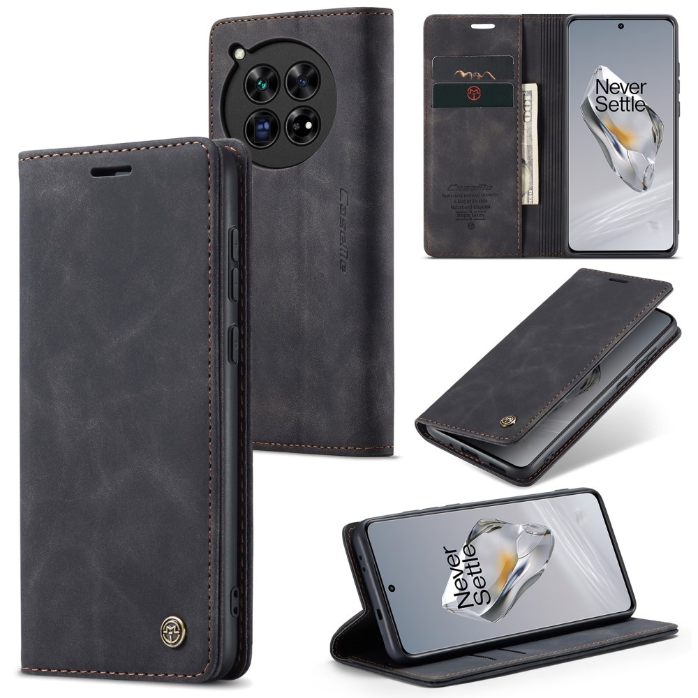 OnePlus 12 Slankt pungetui, Sort
