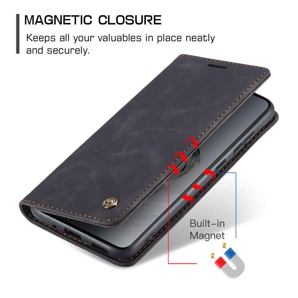  OnePlus 12 Slankt pungetui, Sort
