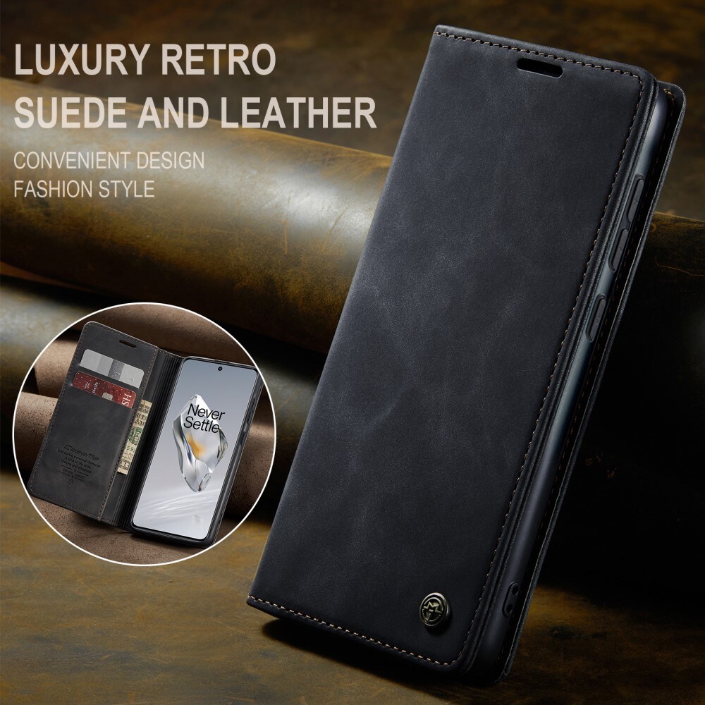  OnePlus 12 Slankt pungetui, Sort