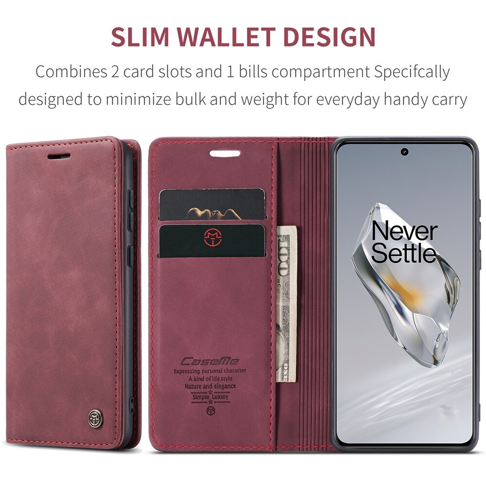  OnePlus 12 Slankt pungetui, Rød