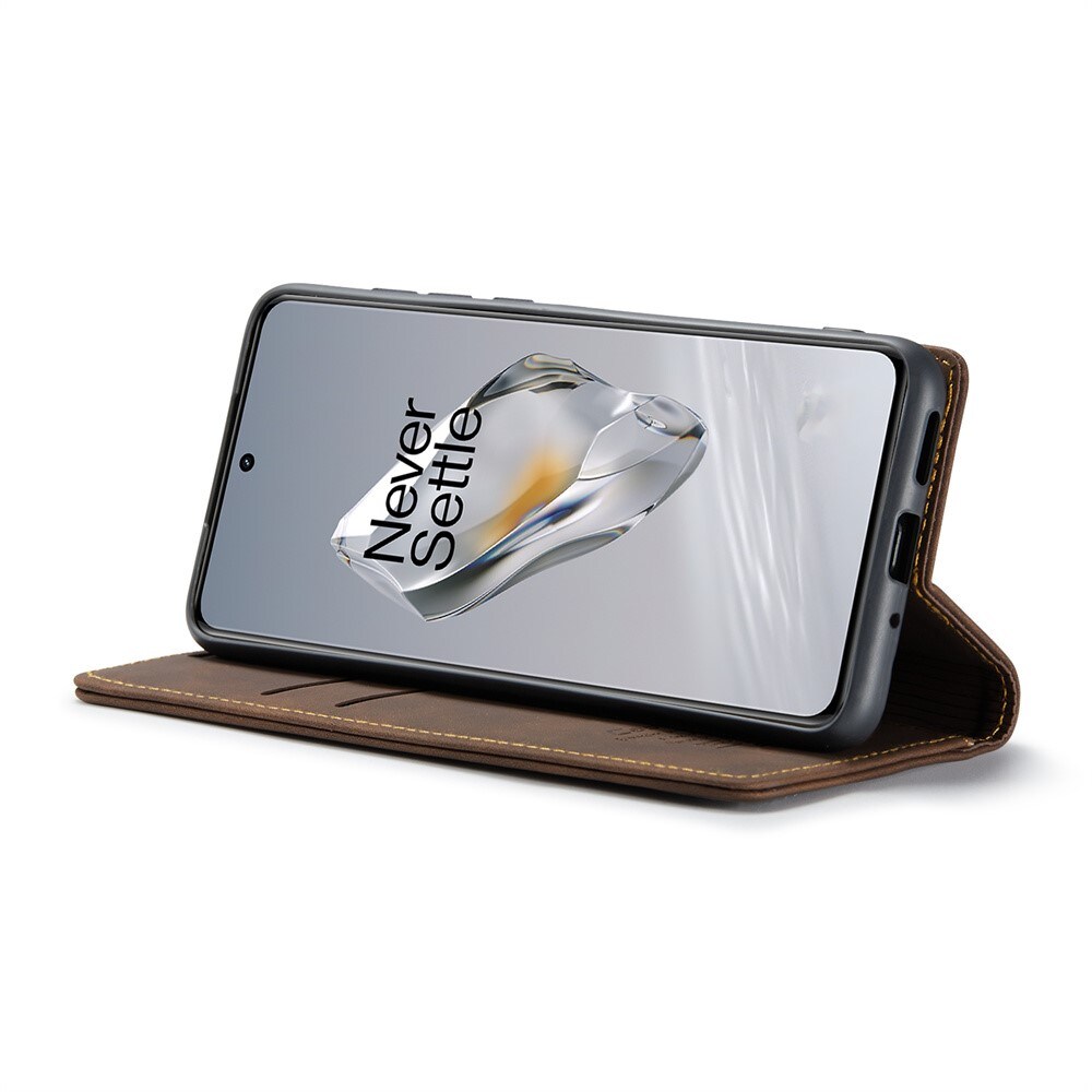  OnePlus 12 Slankt pungetui, Brun