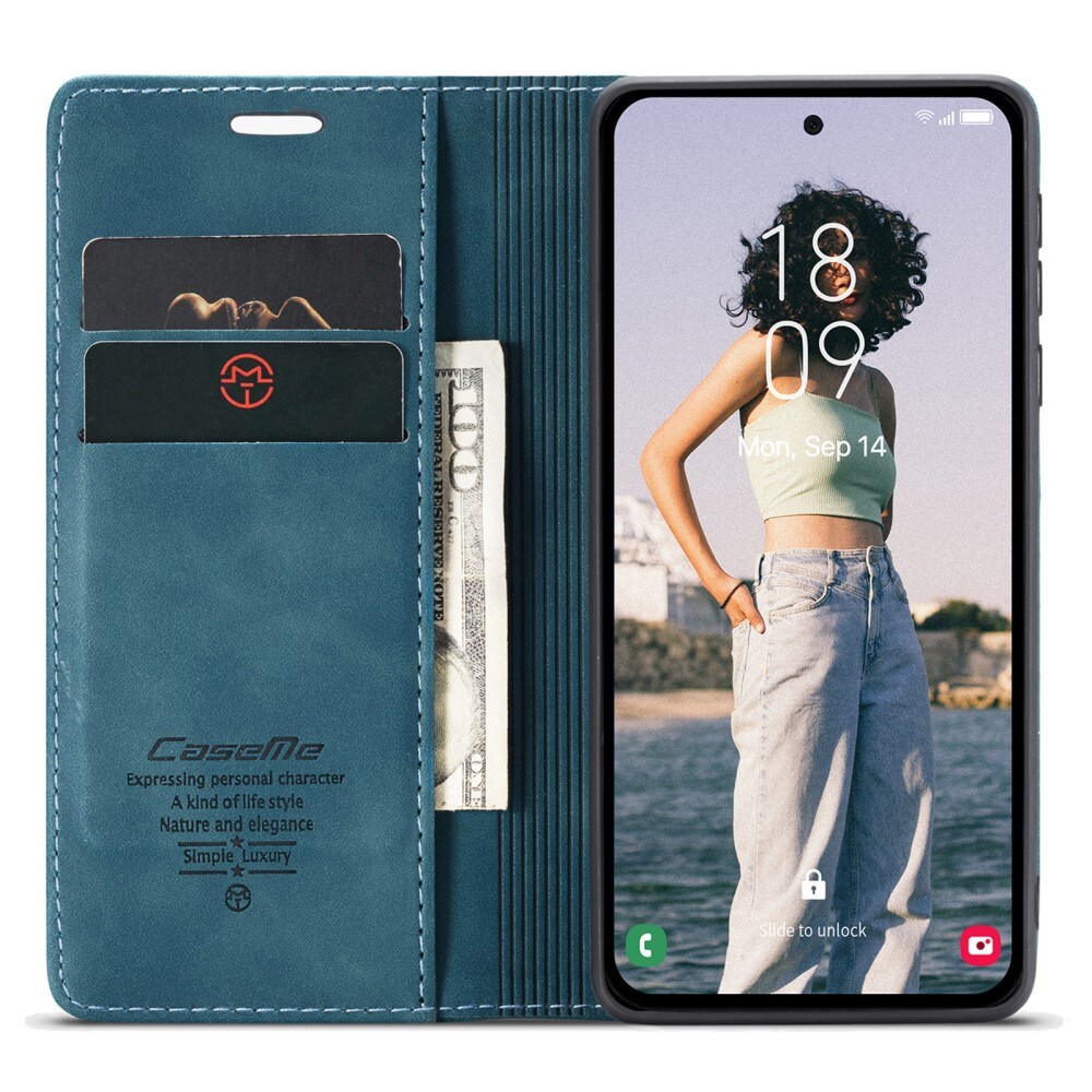 Samsung Galaxy A55 Slankt pungetui, Blå