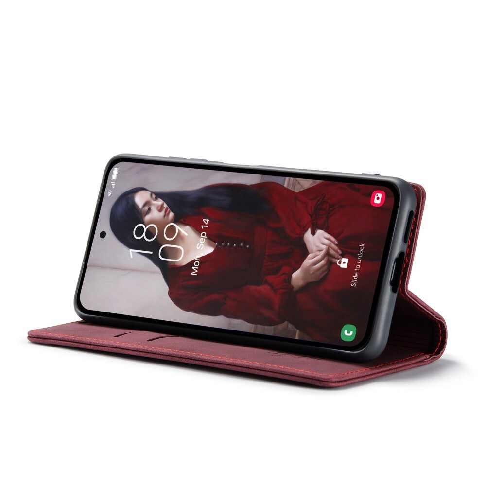 Samsung Galaxy A55 Slankt pungetui, Rød