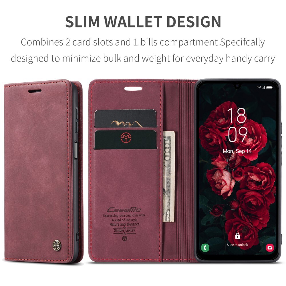 Samsung Galaxy A25 Slankt pungetui, Rød