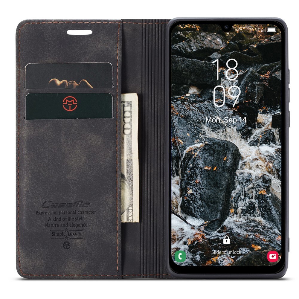 Samsung Galaxy A25 Slankt pungetui, Sort