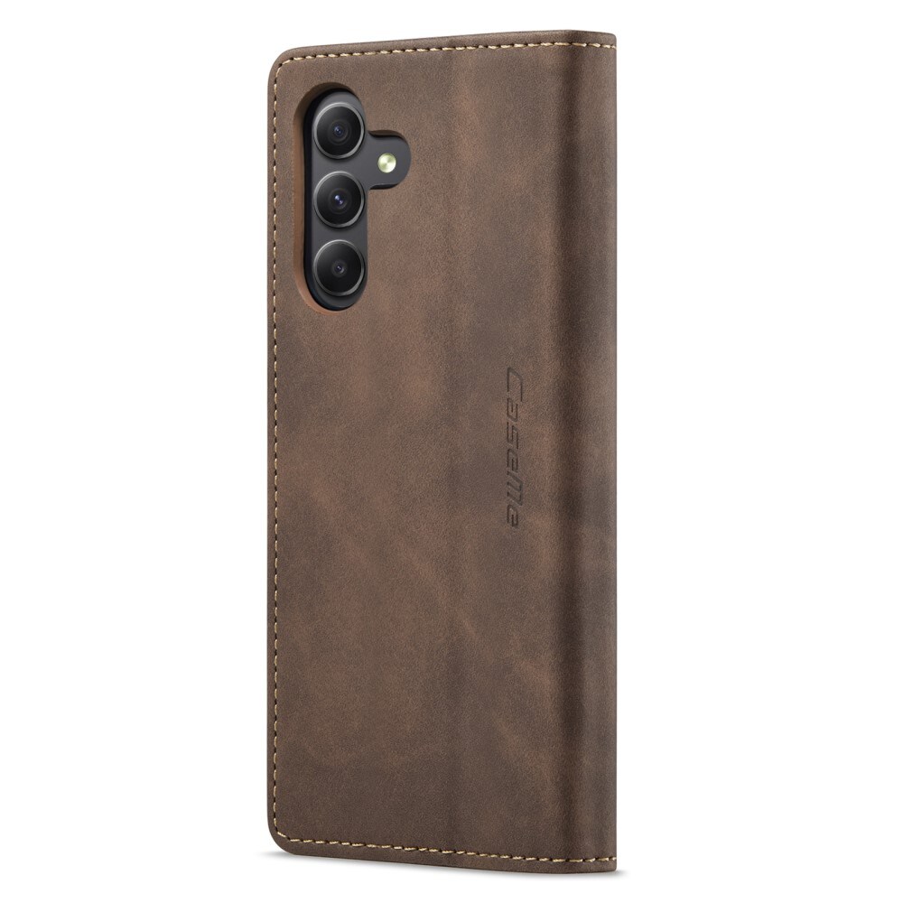 Samsung Galaxy A25 Slankt pungetui, Brun