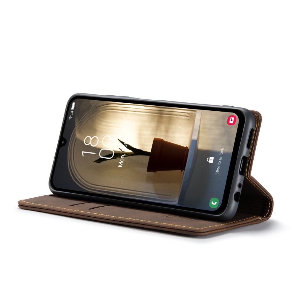 Samsung Galaxy A25 Slankt pungetui, Brun