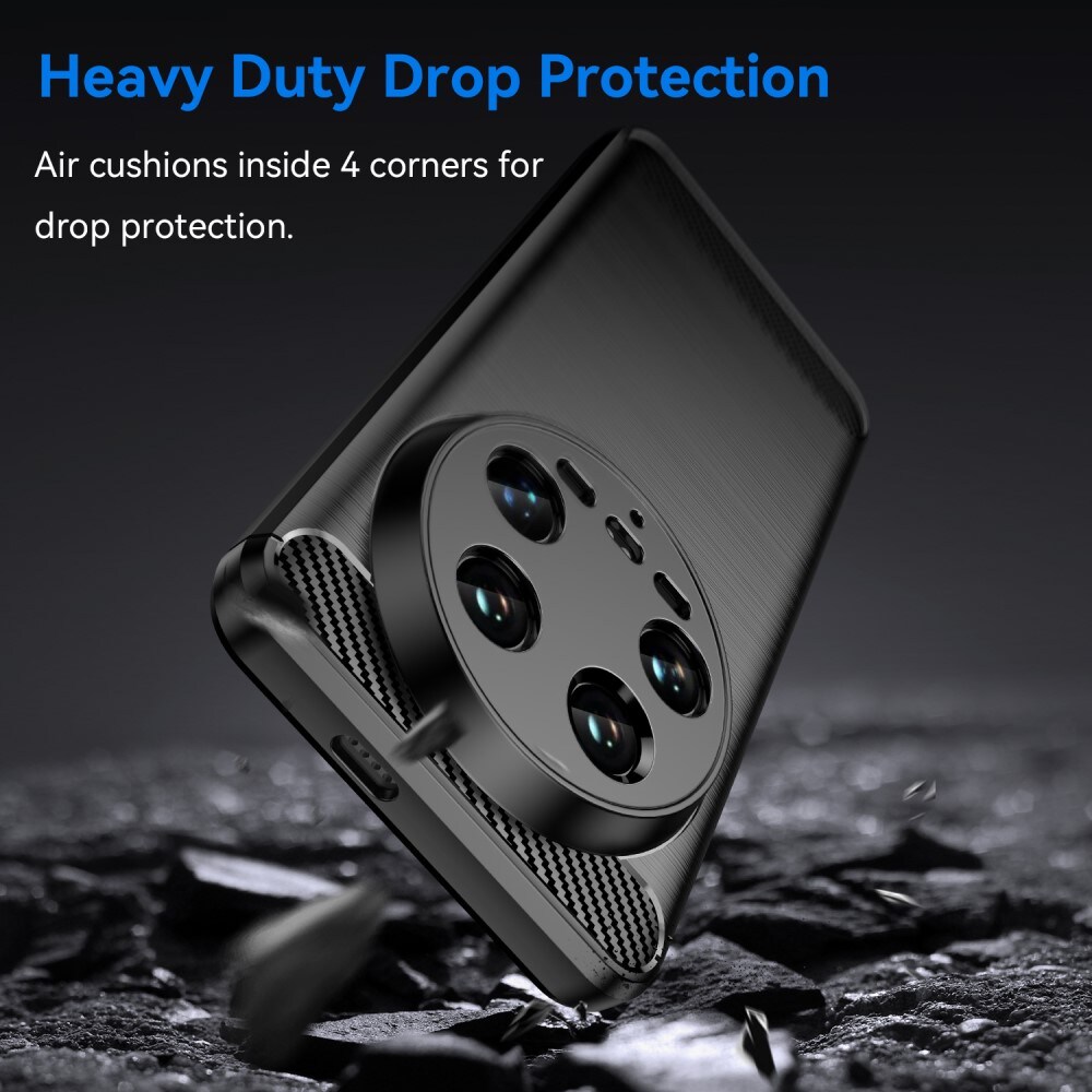 Xiaomi 14 Ultra TPU-cover Brushed, Sort
