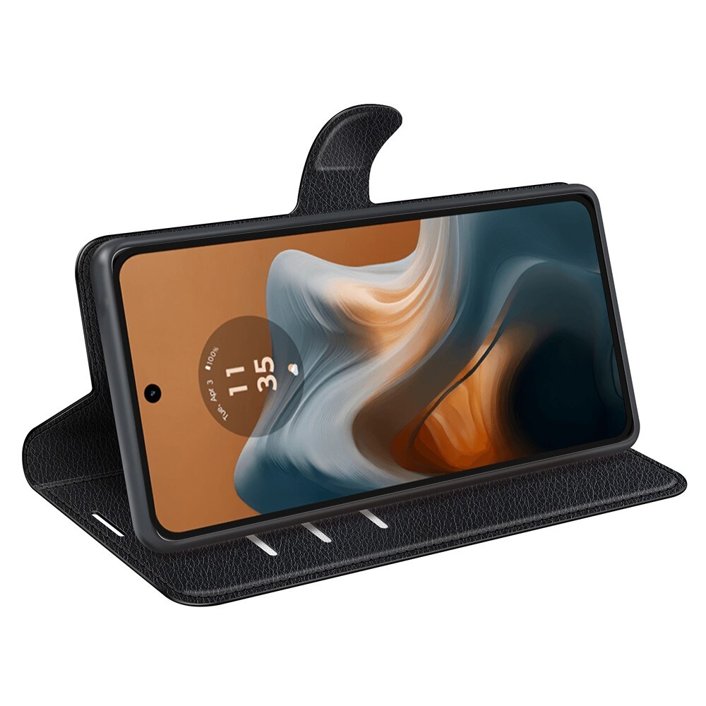 Motorola Moto G34 Enkelt mobiletui, Sort