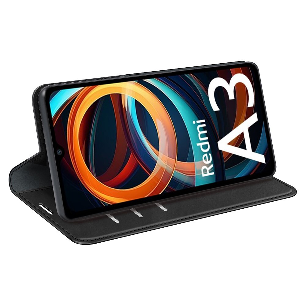 Xiaomi Redmi A3 Slankt etui med kortholder, Sort