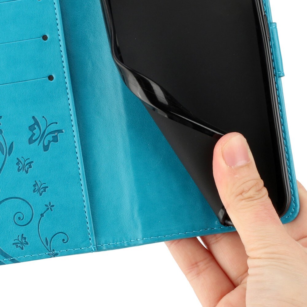 Xiaomi Redmi 13C Mobiletui med sommerfugle, Blå