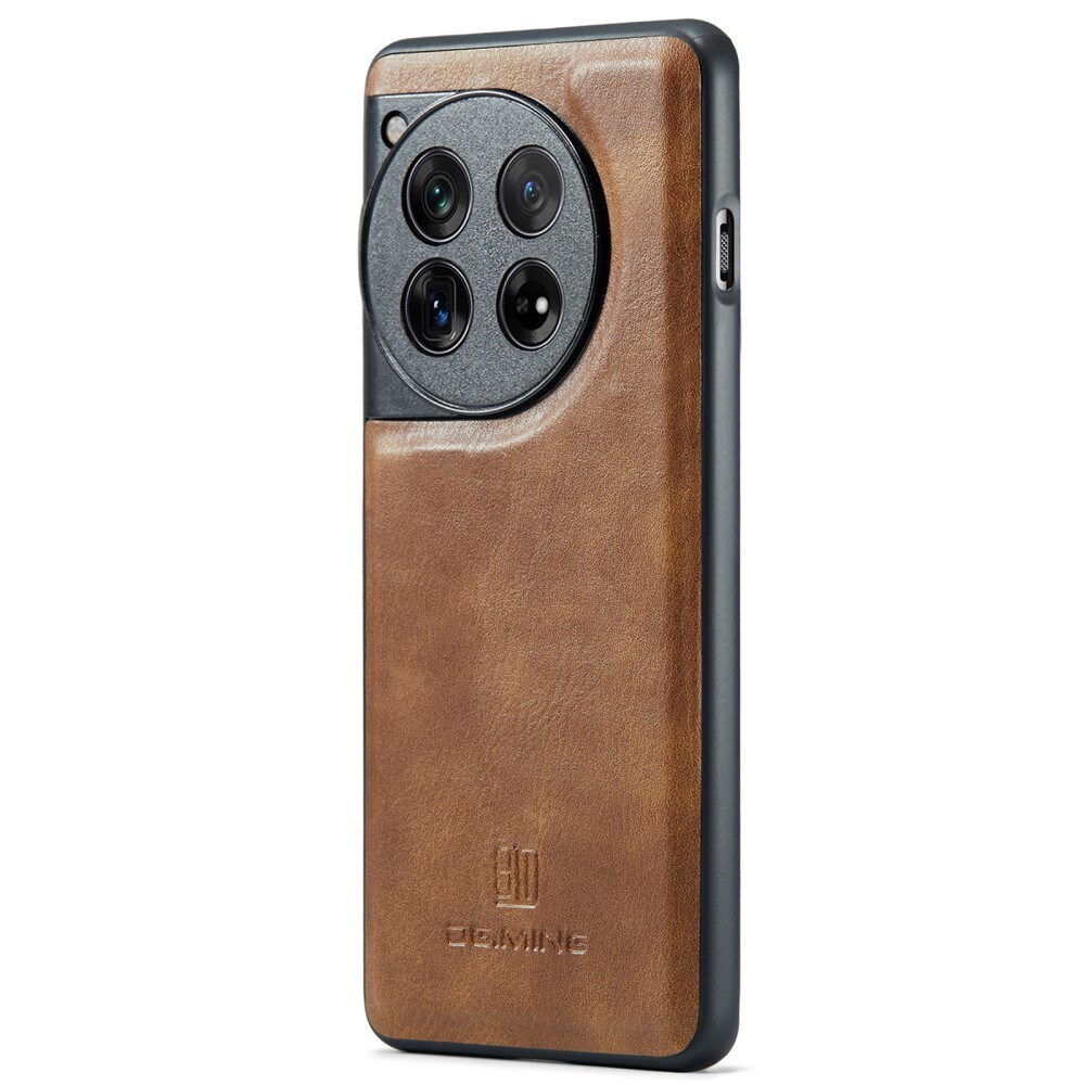  OnePlus 12 Pungetui med aftageligt cover, Cognac