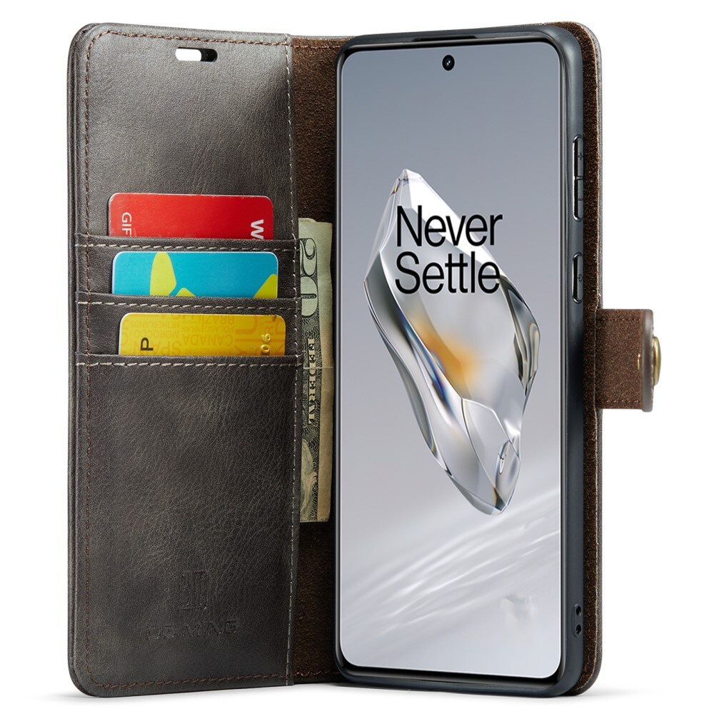  OnePlus 12 Pungetui med aftageligt cover, Brown