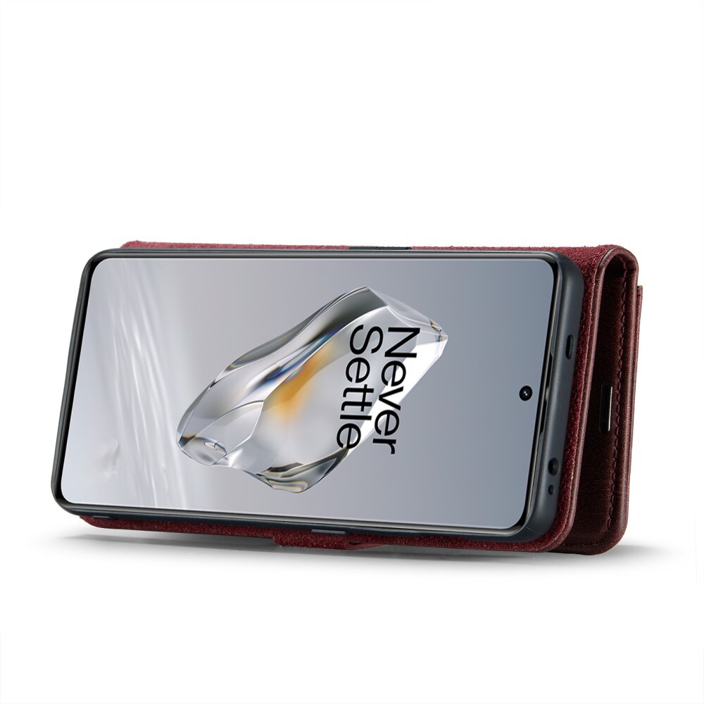  OnePlus 12 Pungetui med aftageligt cover, Red