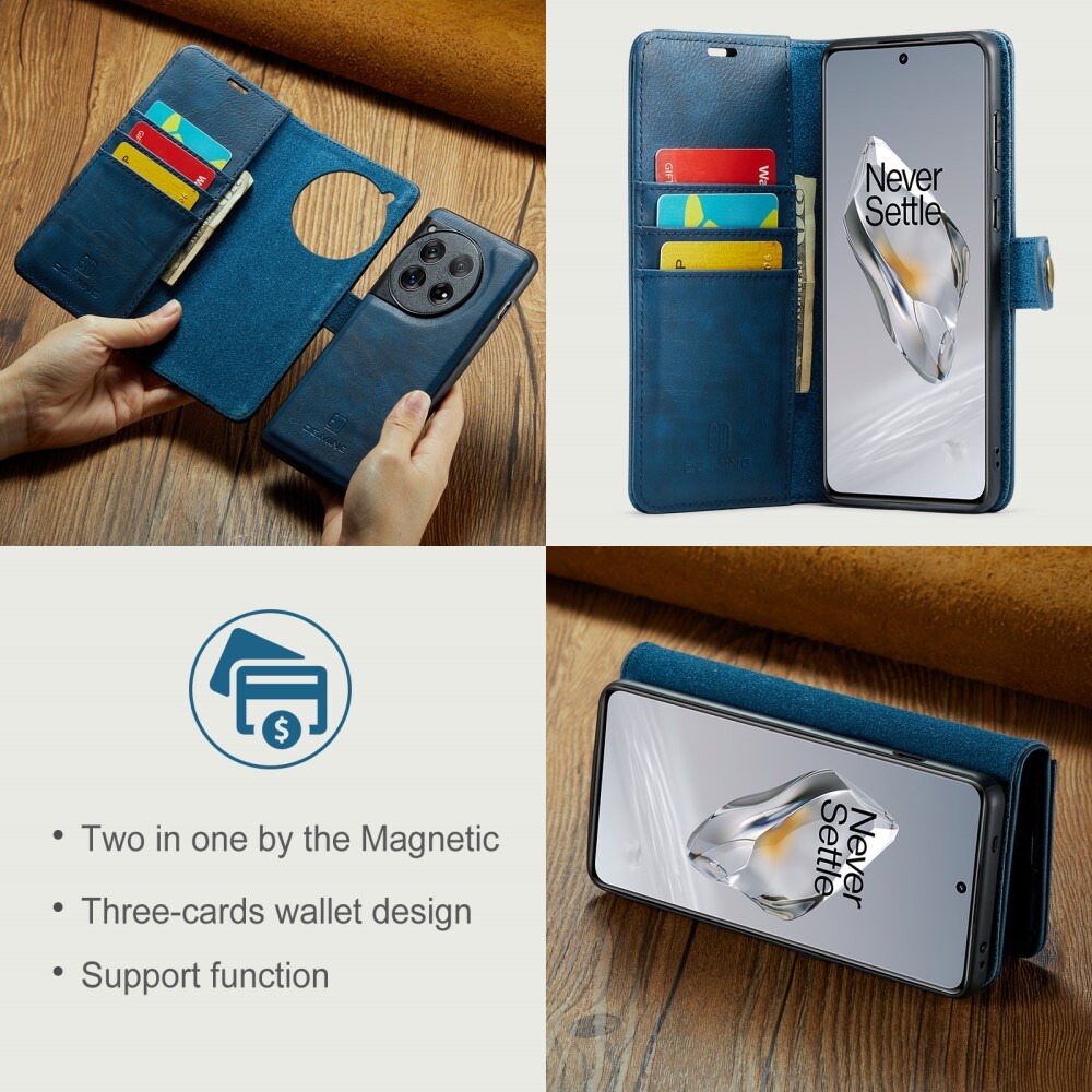  OnePlus 12 Pungetui med aftageligt cover, Blue
