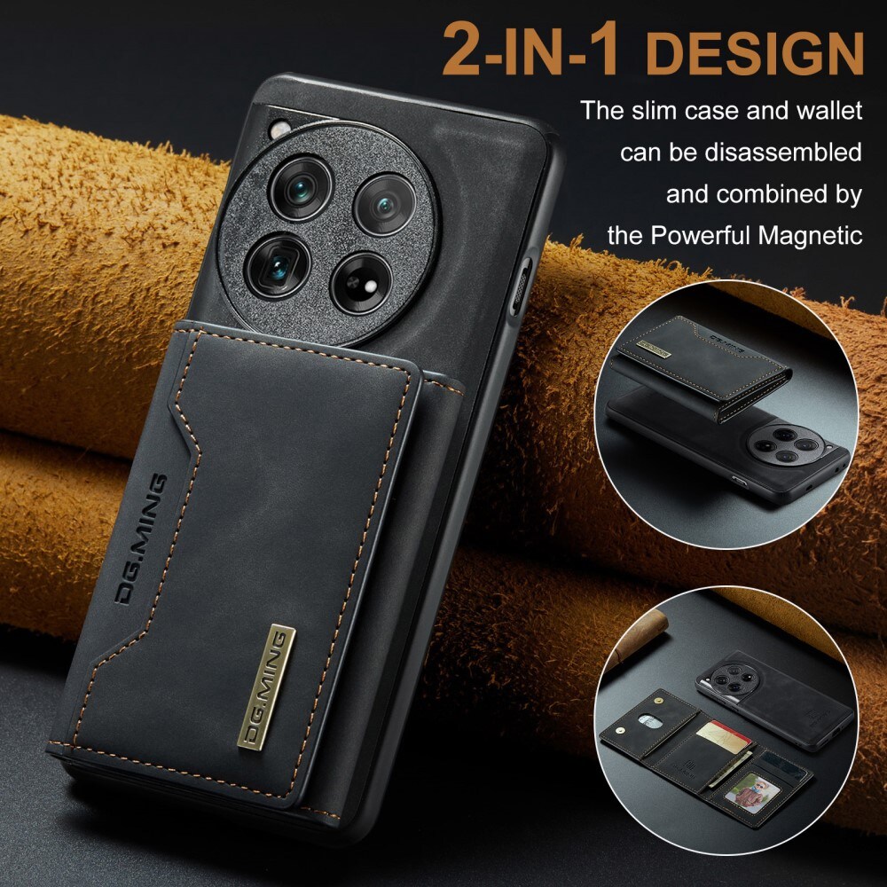  OnePlus 12 Cover med aftagelig pung, Sort