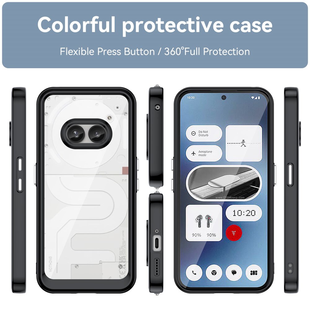 Nothing Phone 2a Crystal Hybrid-cover, Sort