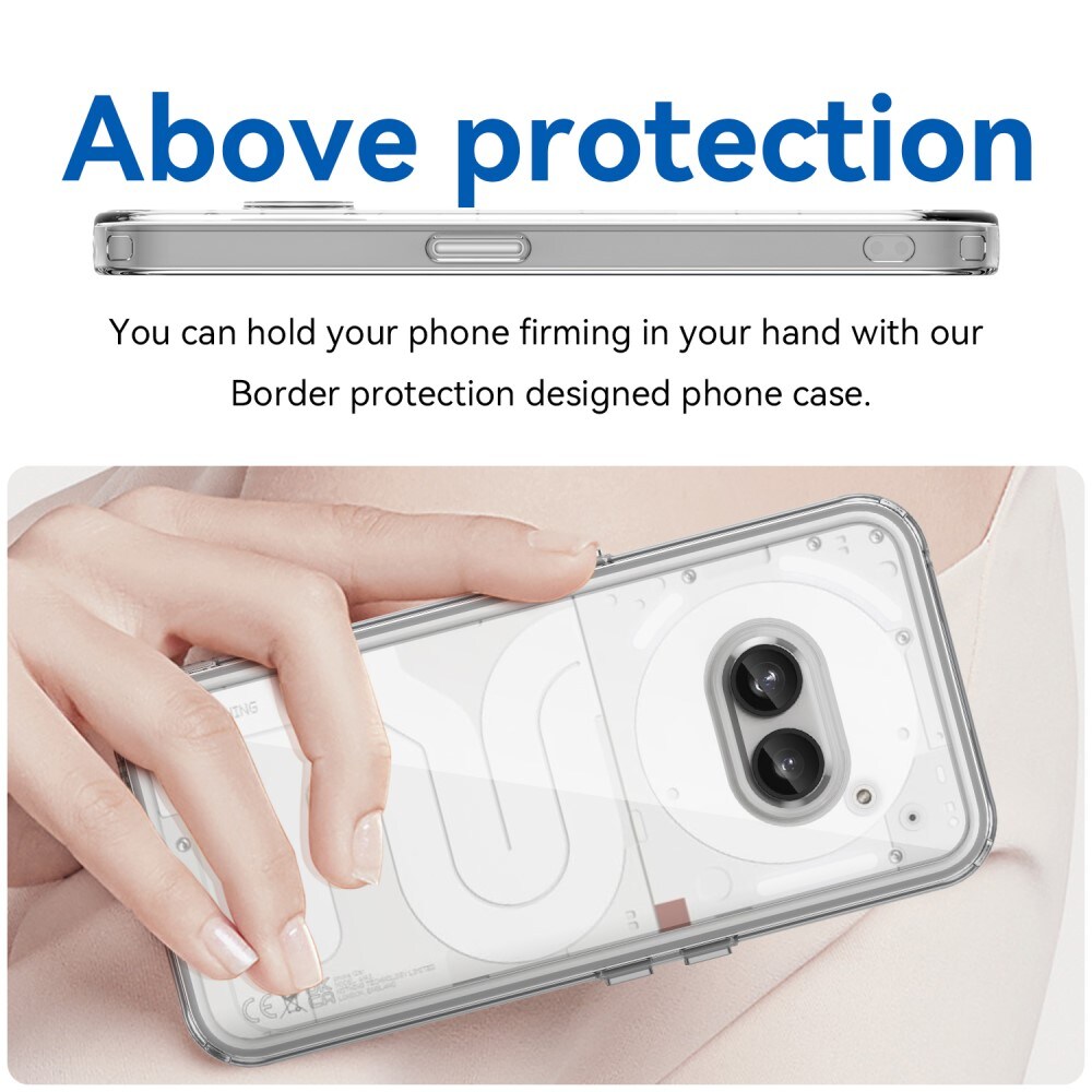 Nothing Phone 2a Crystal Hybrid-cover, Gennemsigtig