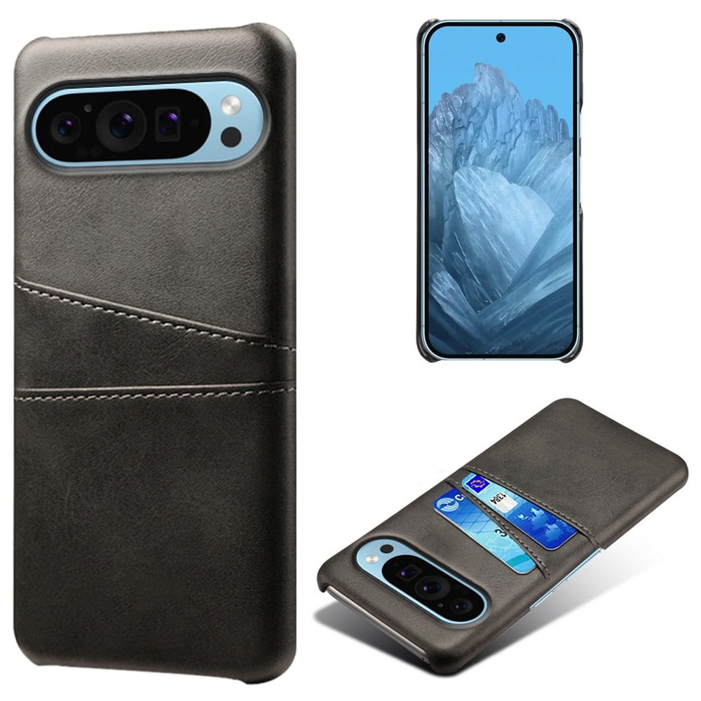 Google Pixel 10 Pro XL Smart cover med 2 kortholdere, Sort