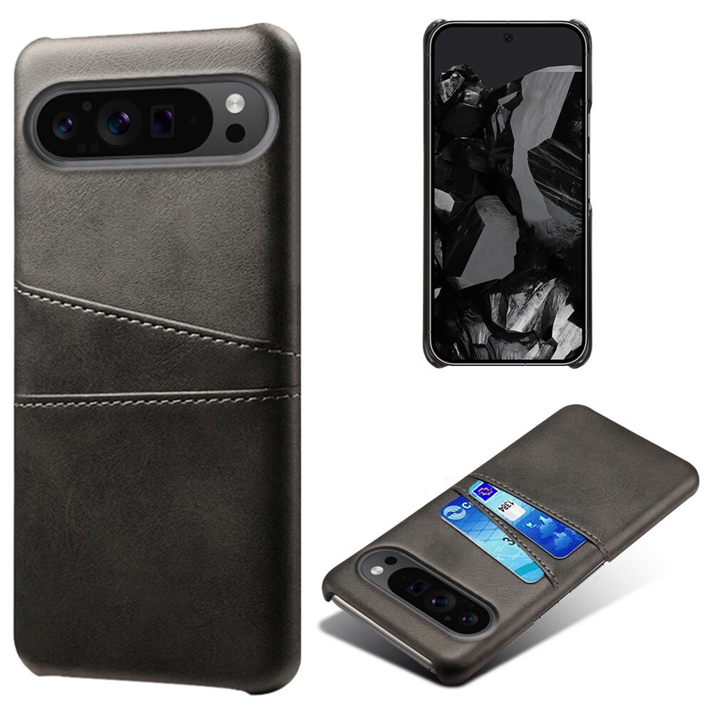 Google Pixel 9 Pro XL Smart cover med 2 kortholdere, Sort
