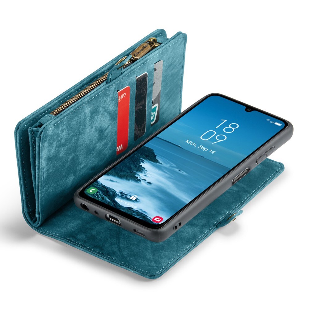 Samsung Galaxy A25 Rummeligt pungetui med mange kortholdere, Blå