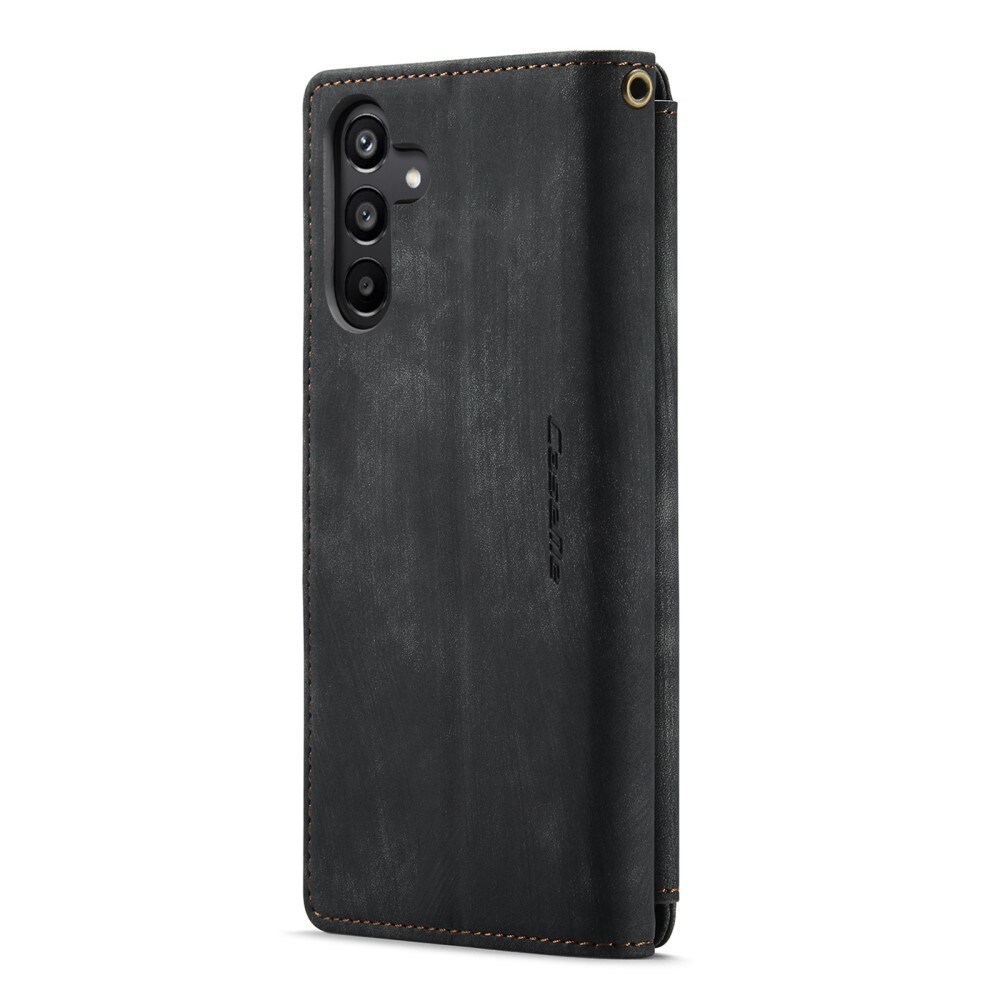 Samsung Galaxy A15 Pungetui med lynlås, Sort