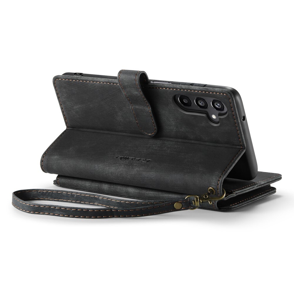 Samsung Galaxy A15 Pungetui med lynlås, Sort