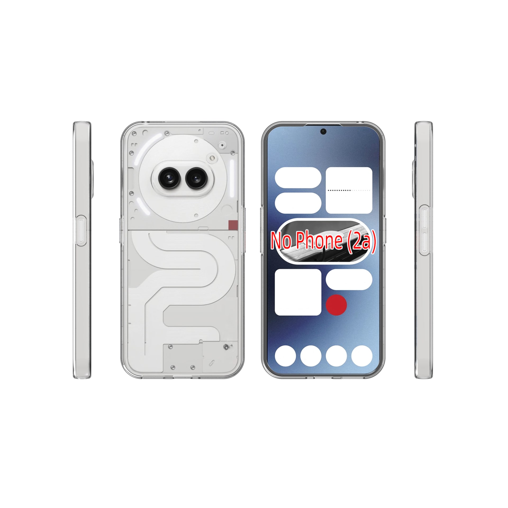 Nothing Phone 2a Tyndt TPU-cover, Gennemsigtig