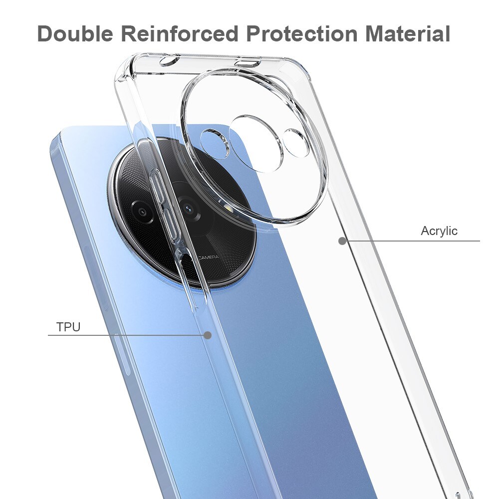 Xiaomi Redmi A3 Crystal Hybrid-cover, Gennemsigtig
