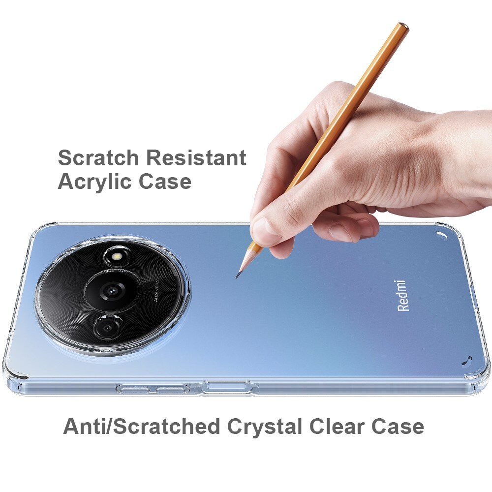 Xiaomi Redmi A3 Crystal Hybrid-cover, Gennemsigtig