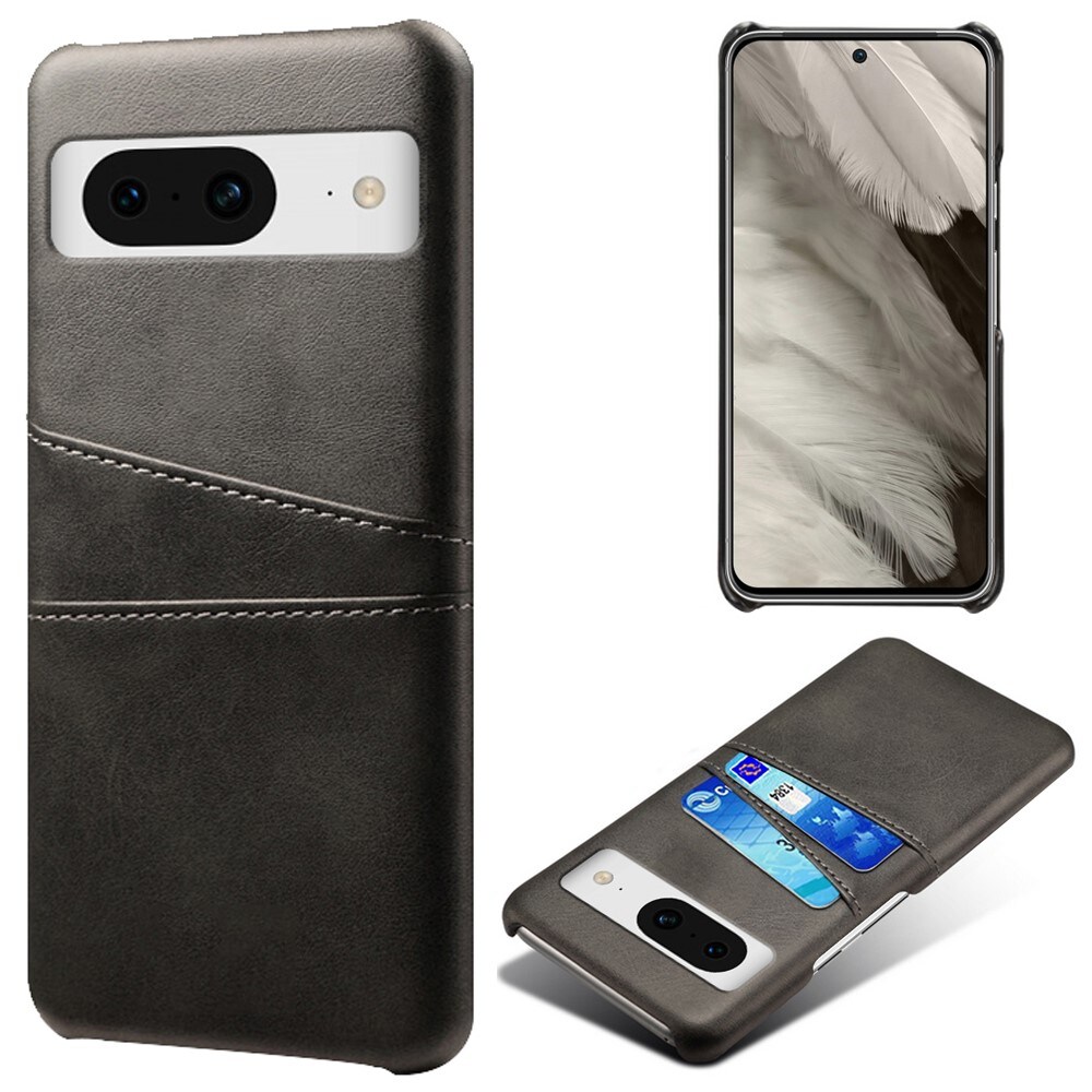 Google Pixel 8a Smart cover med 2 kortholdere, Sort
