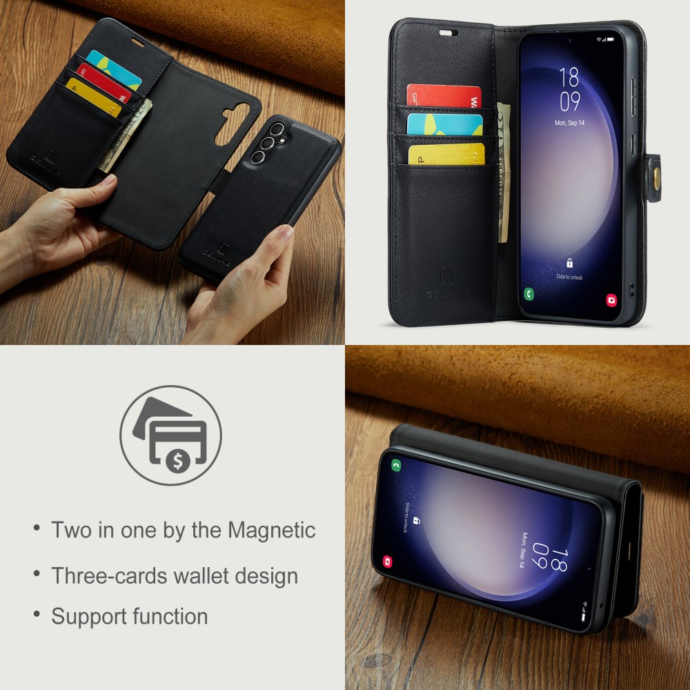 Samsung Galaxy A55 Pungetui med aftageligt cover, Black