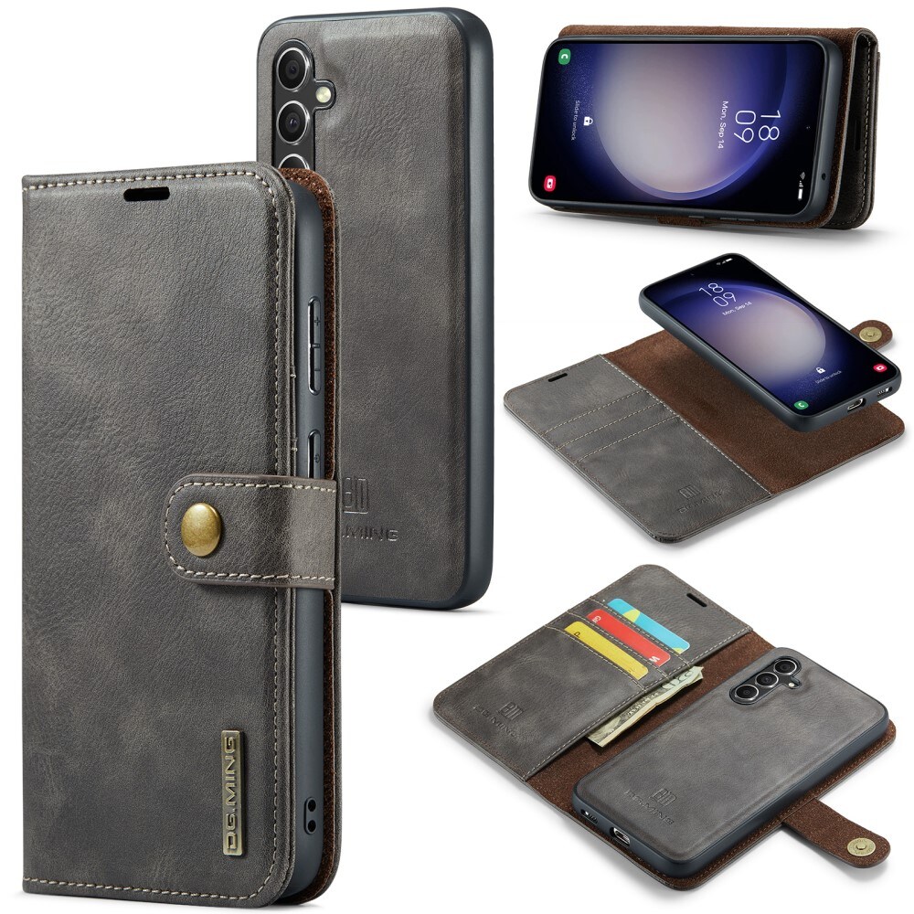 Samsung Galaxy A55 Pungetui med aftageligt cover, Brown