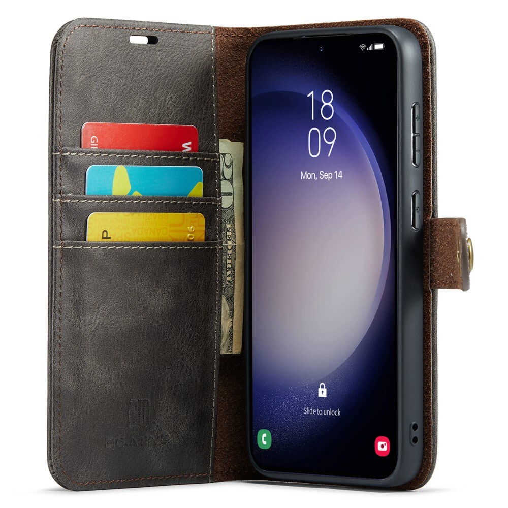 Samsung Galaxy A55 Pungetui med aftageligt cover, Brown