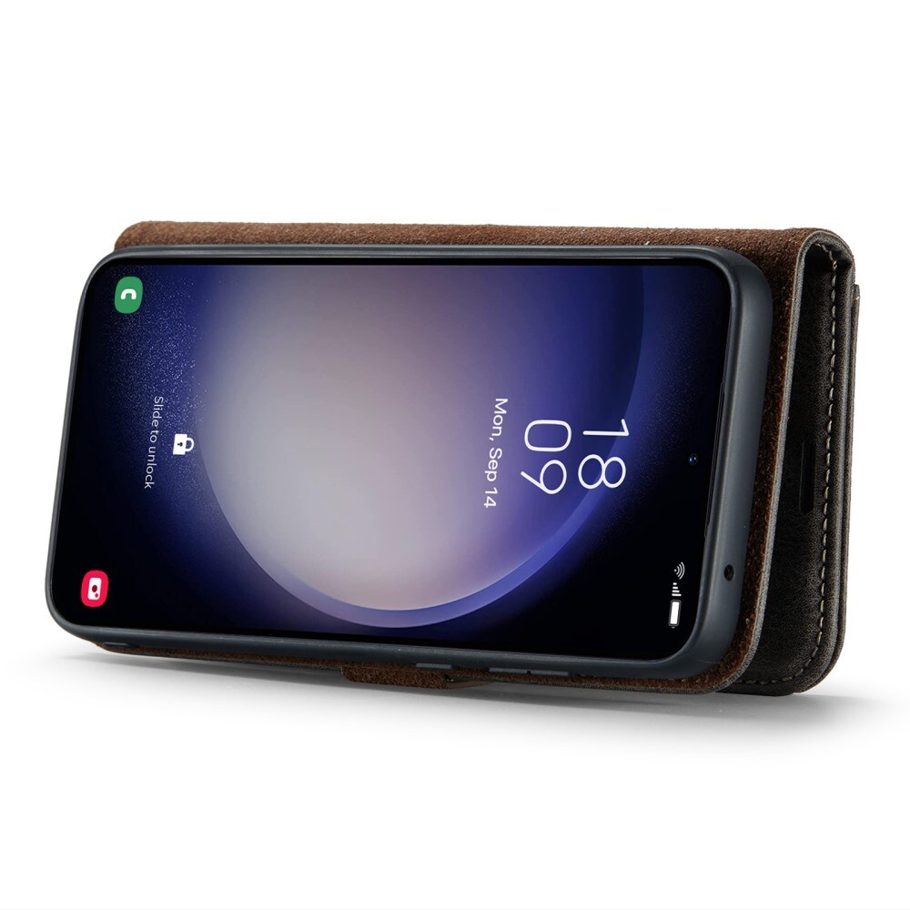 Samsung Galaxy A55 Pungetui med aftageligt cover, Brown