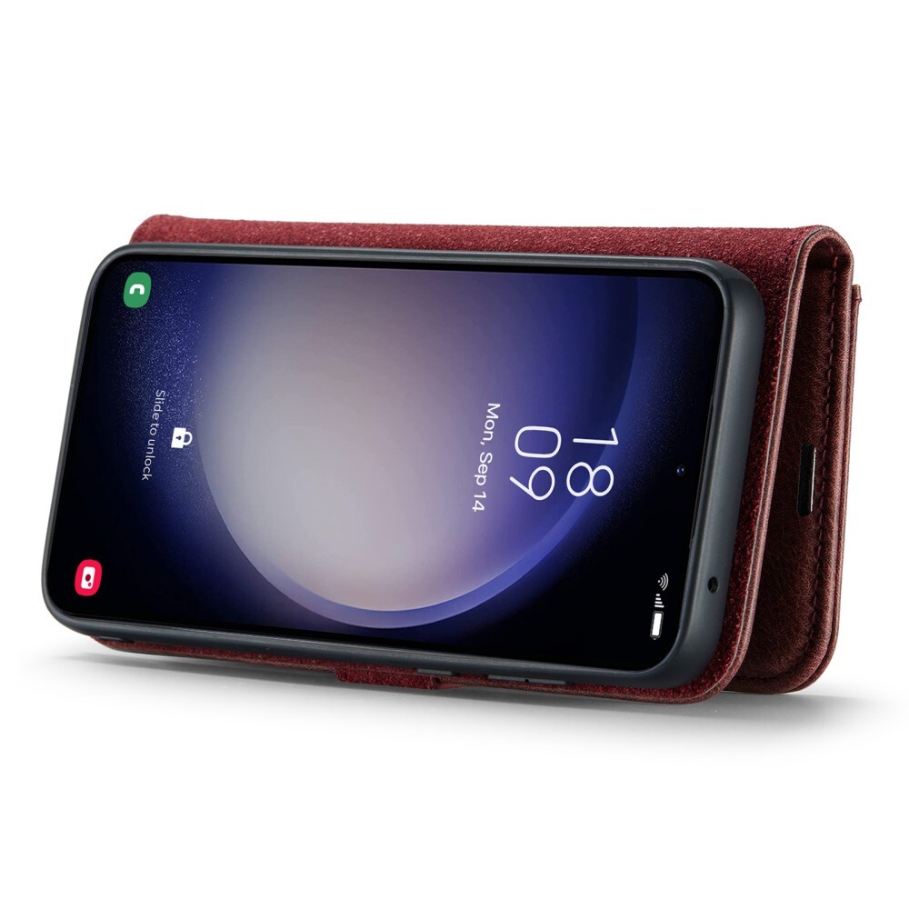 Samsung Galaxy A55 Pungetui med aftageligt cover, Red