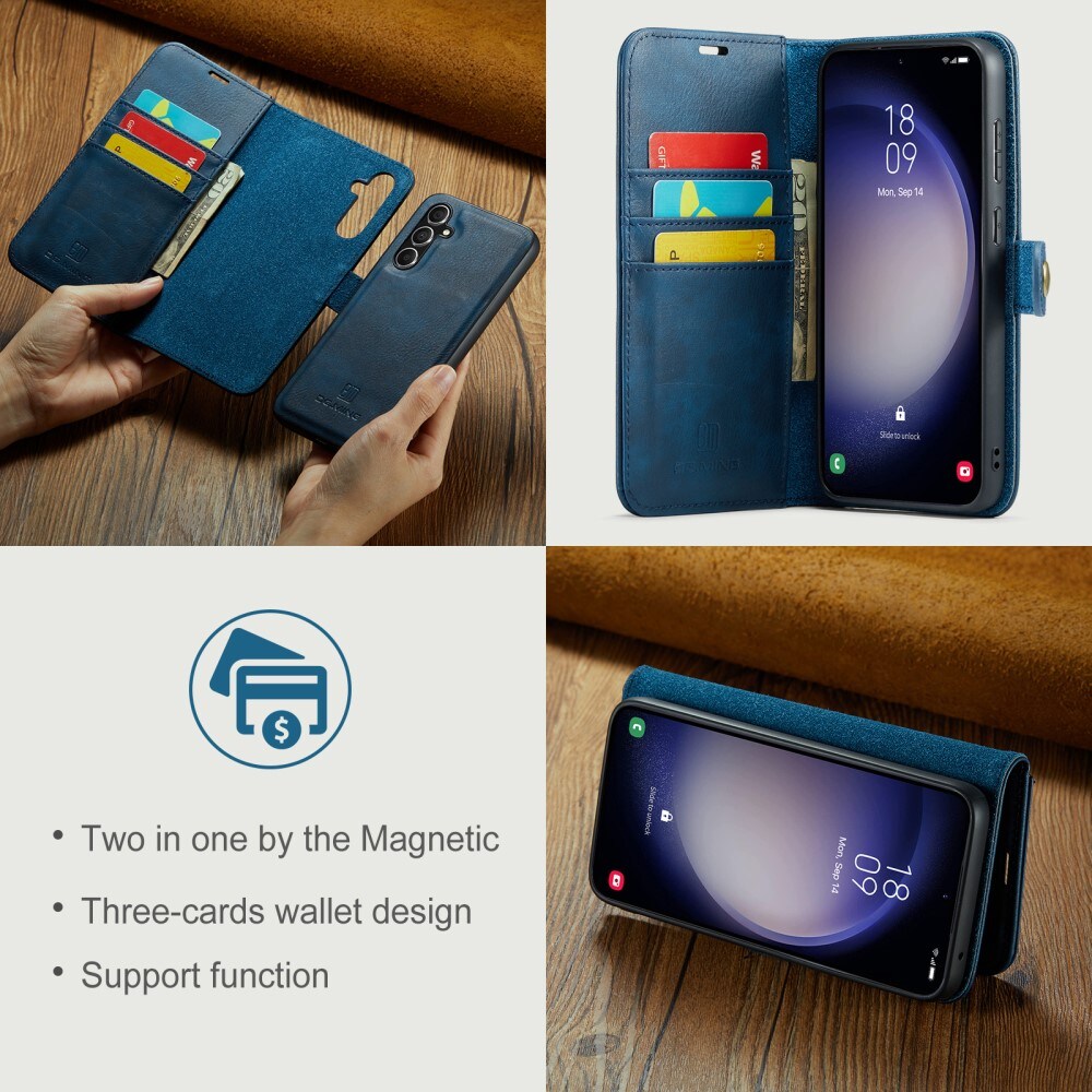 Samsung Galaxy A55 Pungetui med aftageligt cover, Blue