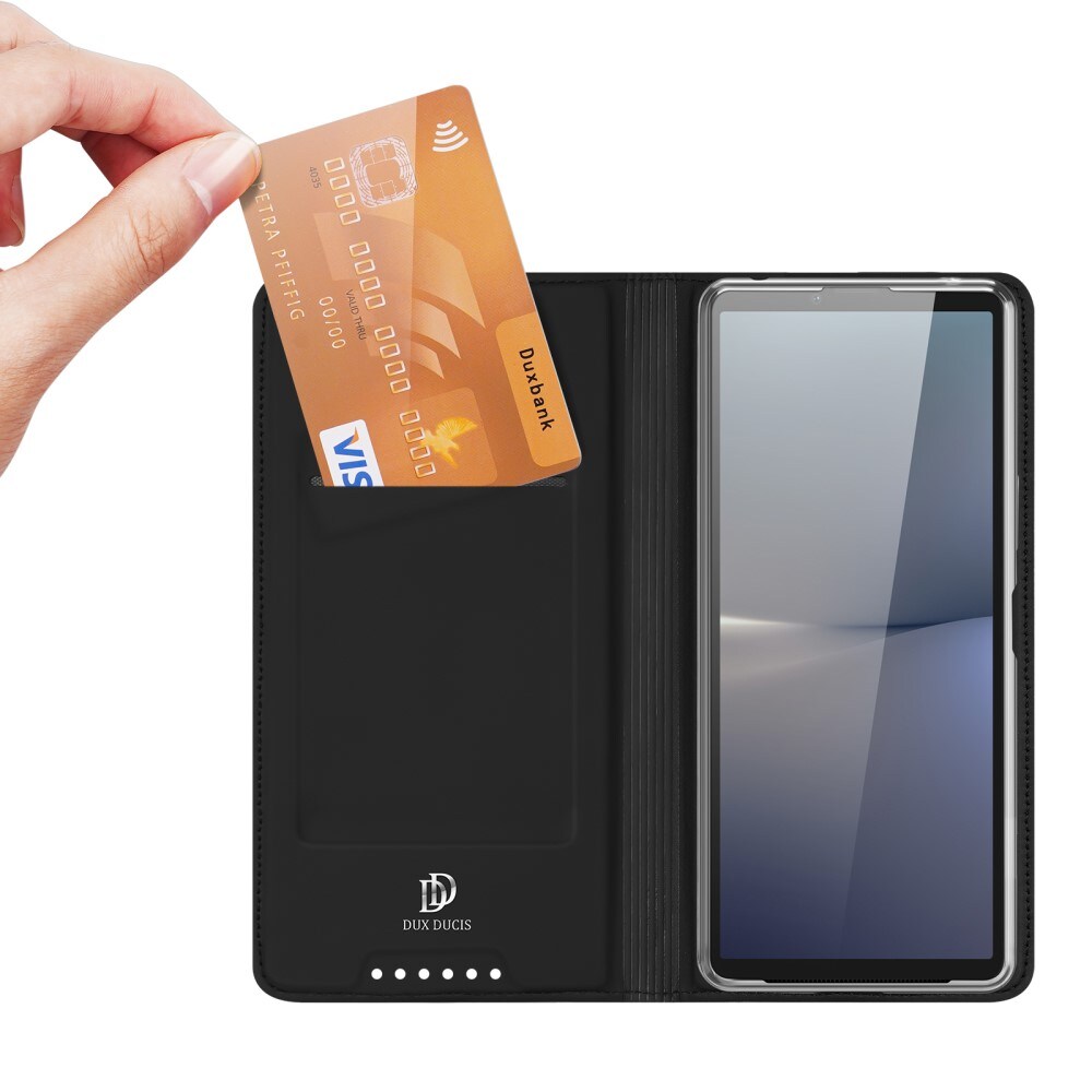 Sony Xperia 10 VI Slankt mobiletui, Sort