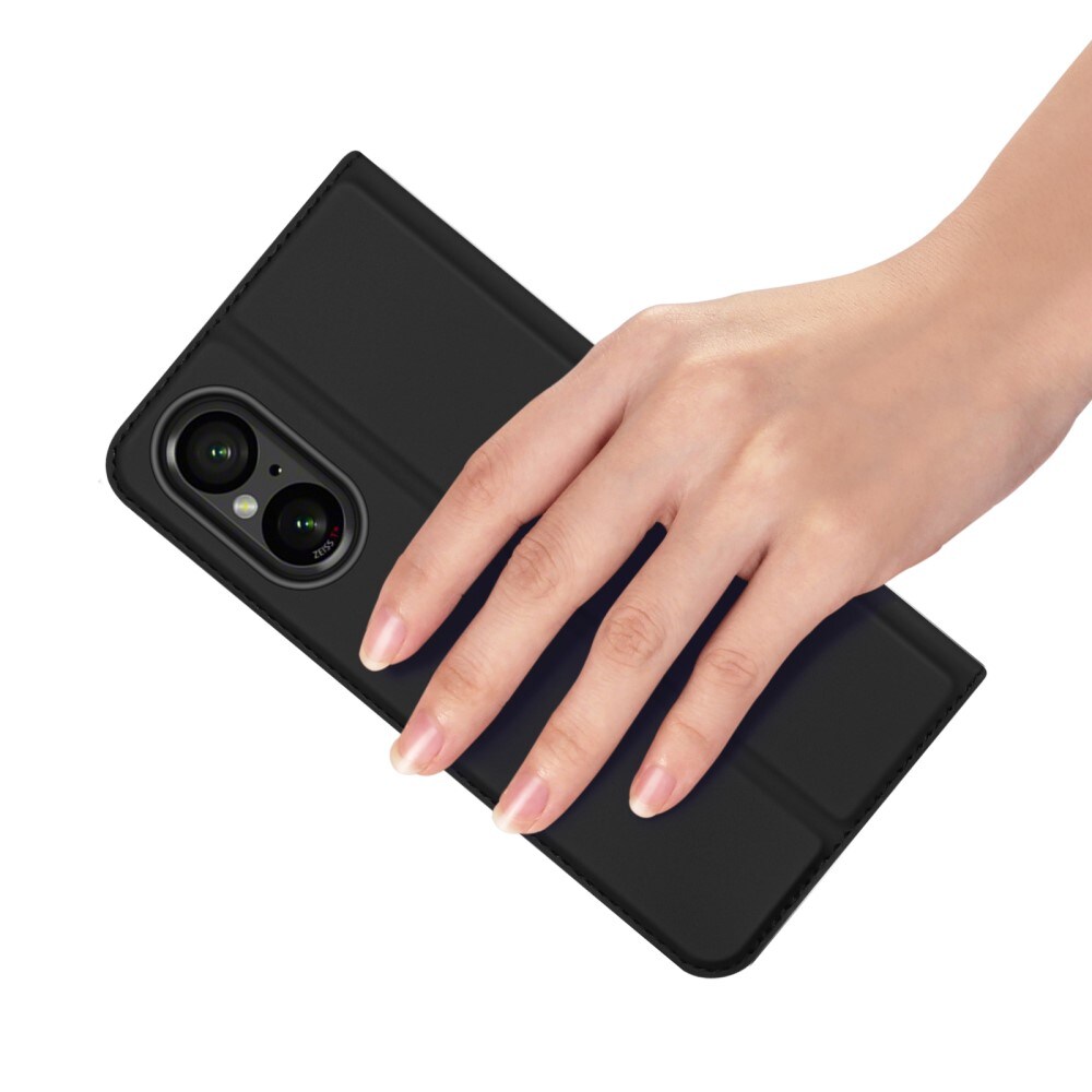 Sony Xperia 10 VI Slankt mobiletui, Sort